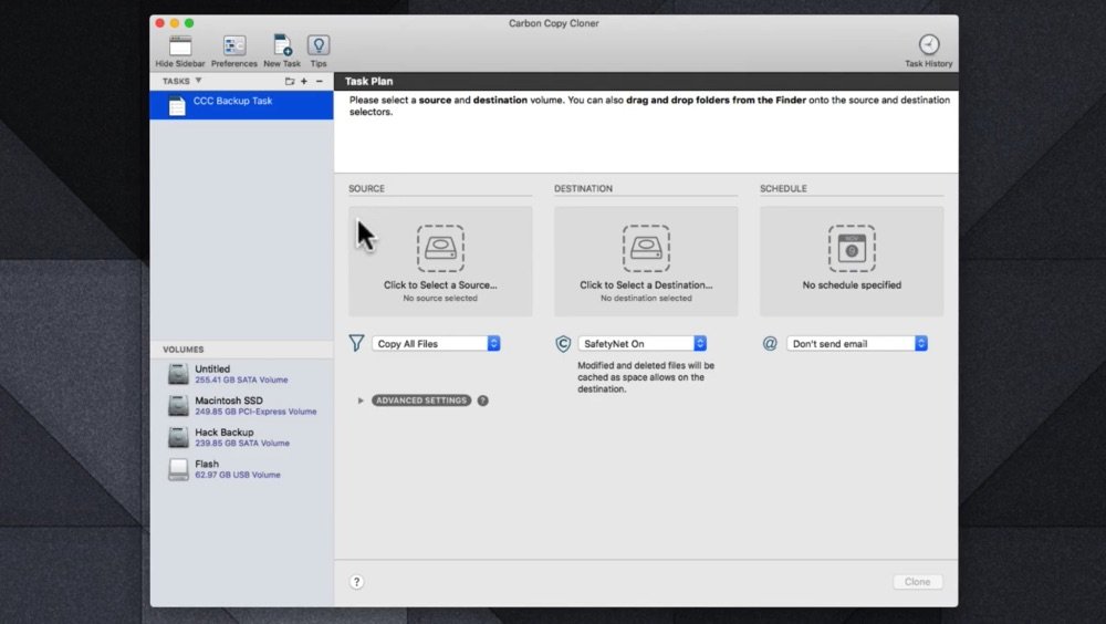 Carbon Copy Cloner screenshot 1